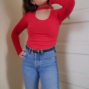 Red Long Sleeve Shirt